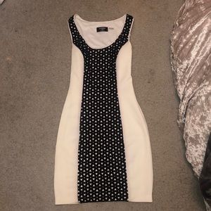 Guess illusion color block mini dress